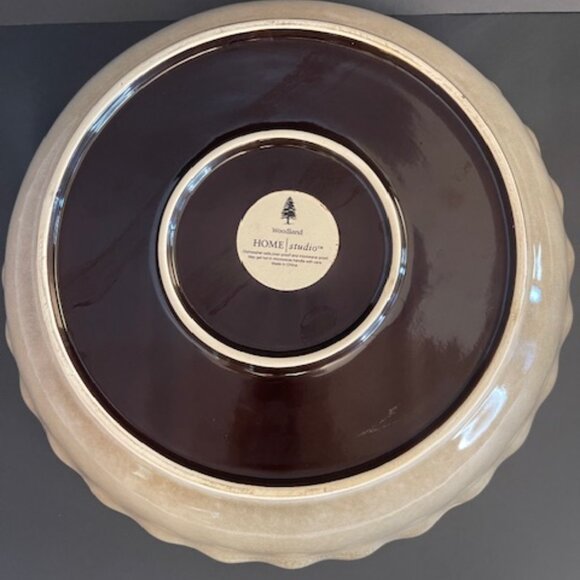 Home Studio Woodland Moose Pie Plate 10.5" Diameter, Perfect for Holiday… - Picture 4 of 7